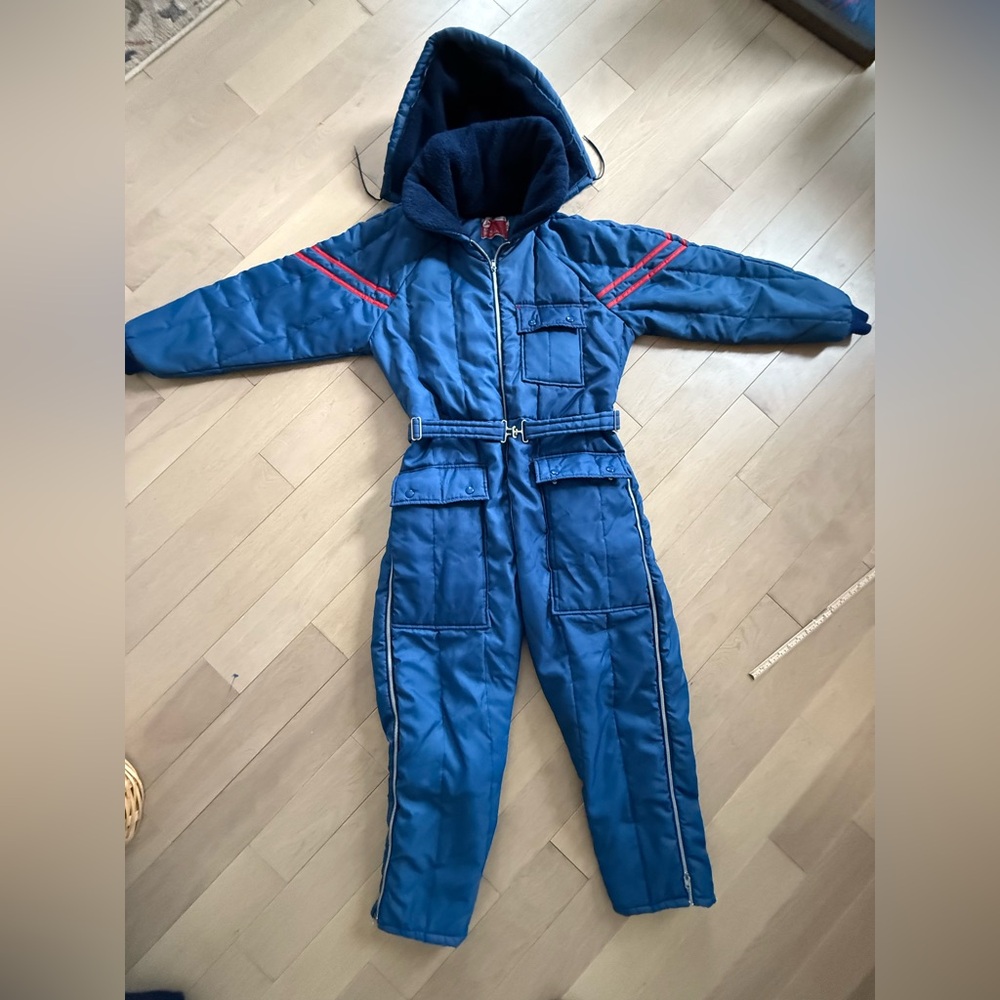 JCPenney Blue and Red Snowsuit